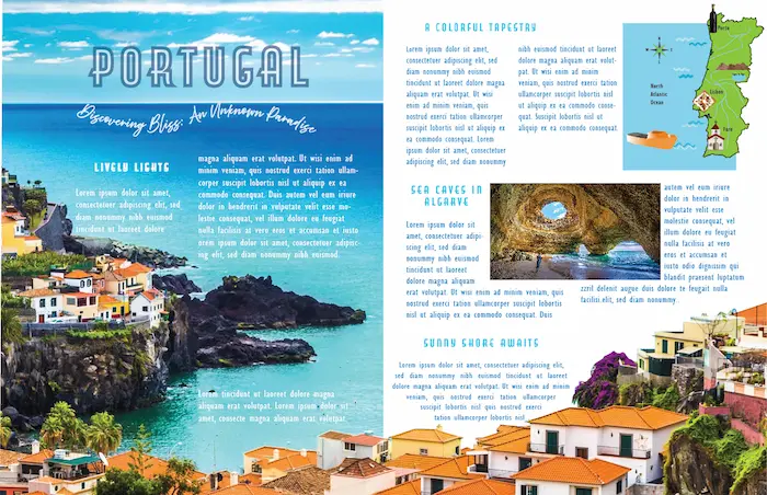 Magazine Layout for Portugal